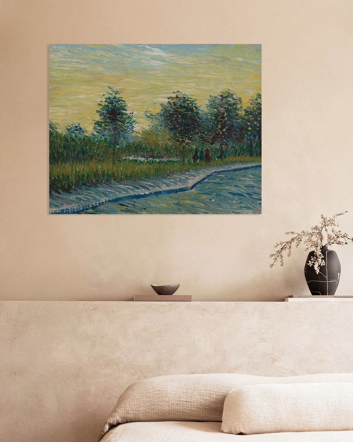 Plakat „Place Saint-Pierre o zachodzie słońca (1887), Vincent van Gogh”