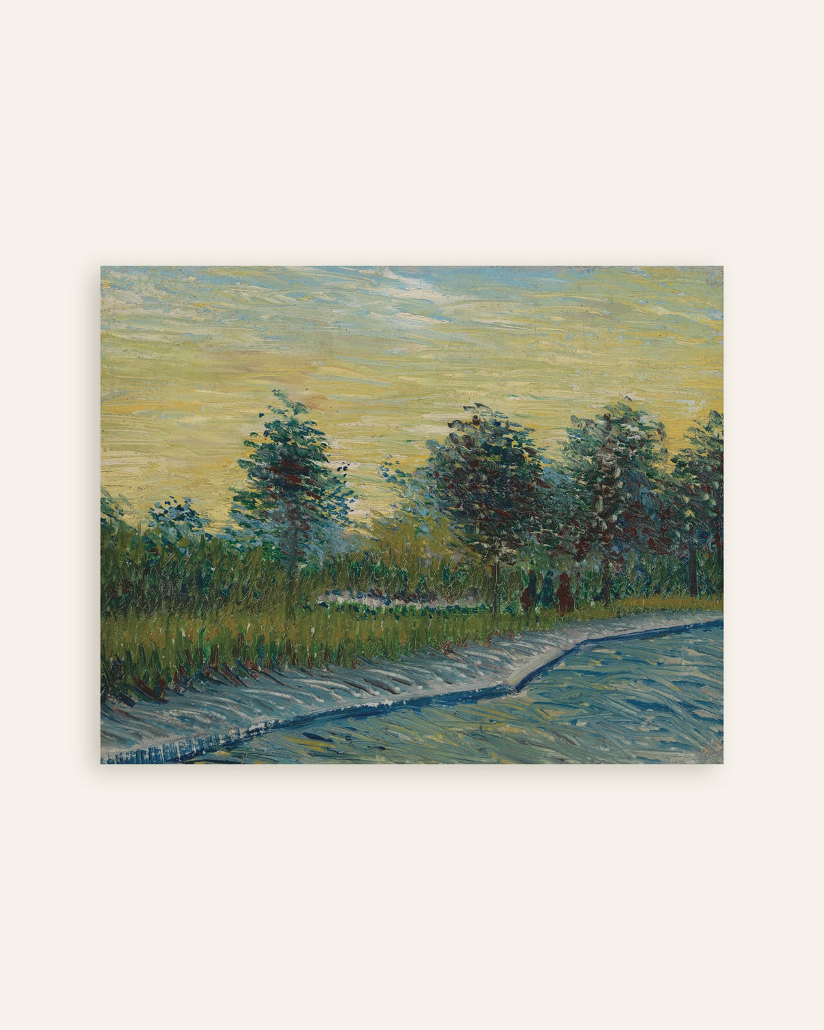 Plakat „Place Saint-Pierre o zachodzie słońca (1887), Vincent van Gogh”, miniatura