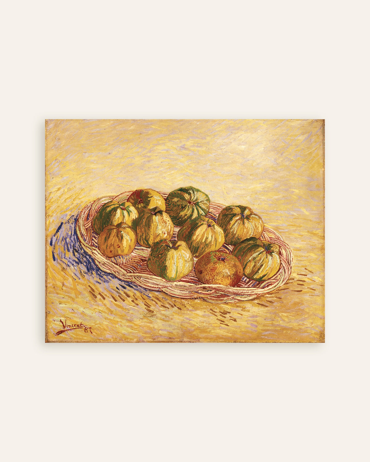 Plakat „Martwa natura z koszem jabłek (1887) Vincenta van Gogha”, miniatura