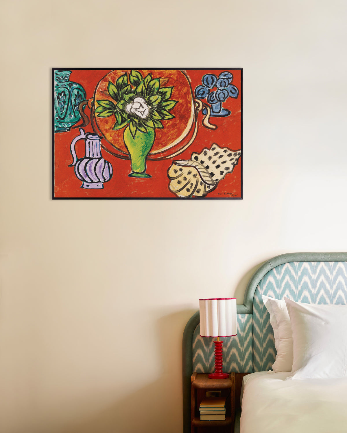 Plakat „Martwa natura z magnolią (1941), Henri Matisse” w metalowej ramie