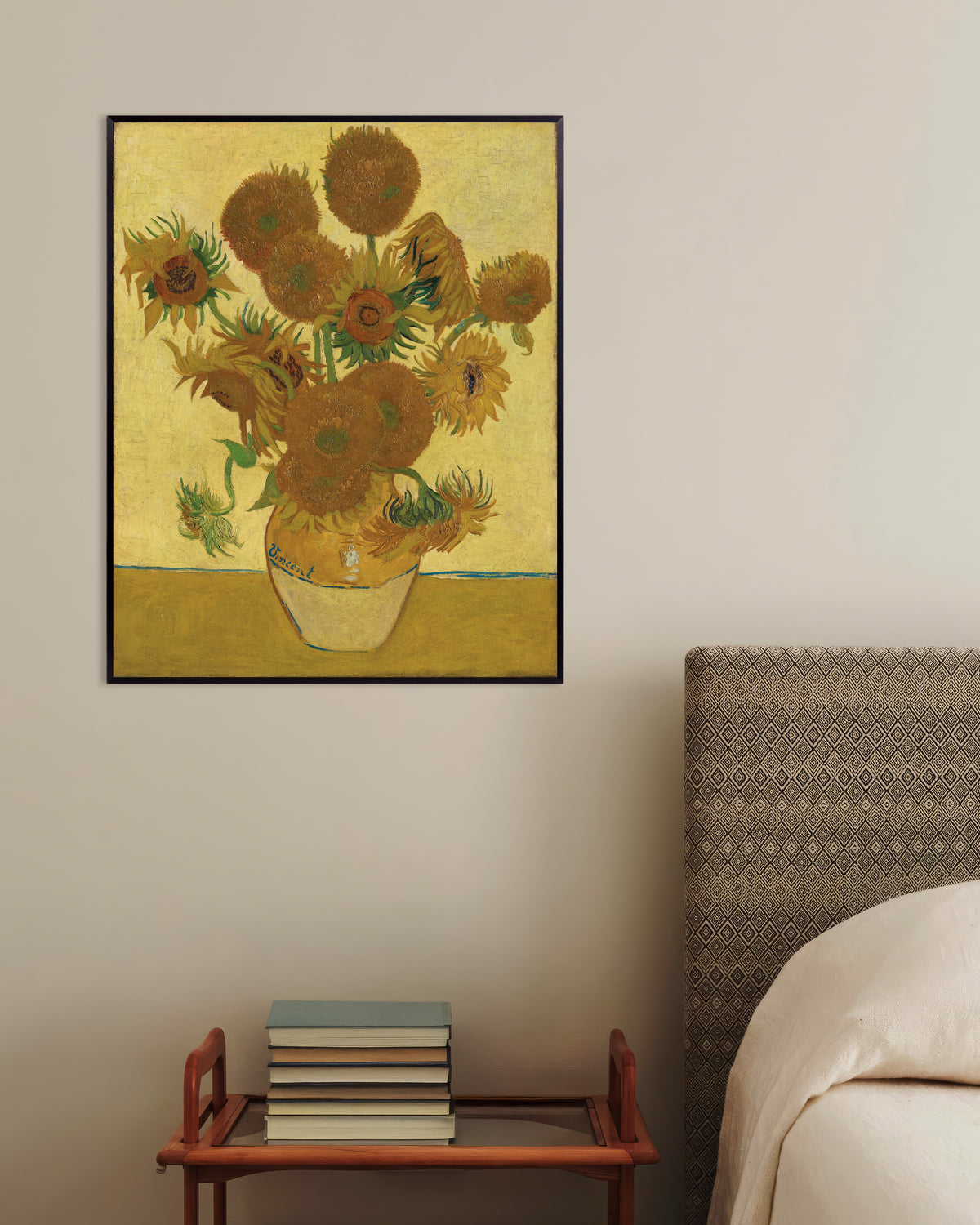 Plakat „Słoneczniki” (1888), Vincent van Gogh, w metalowej ramie