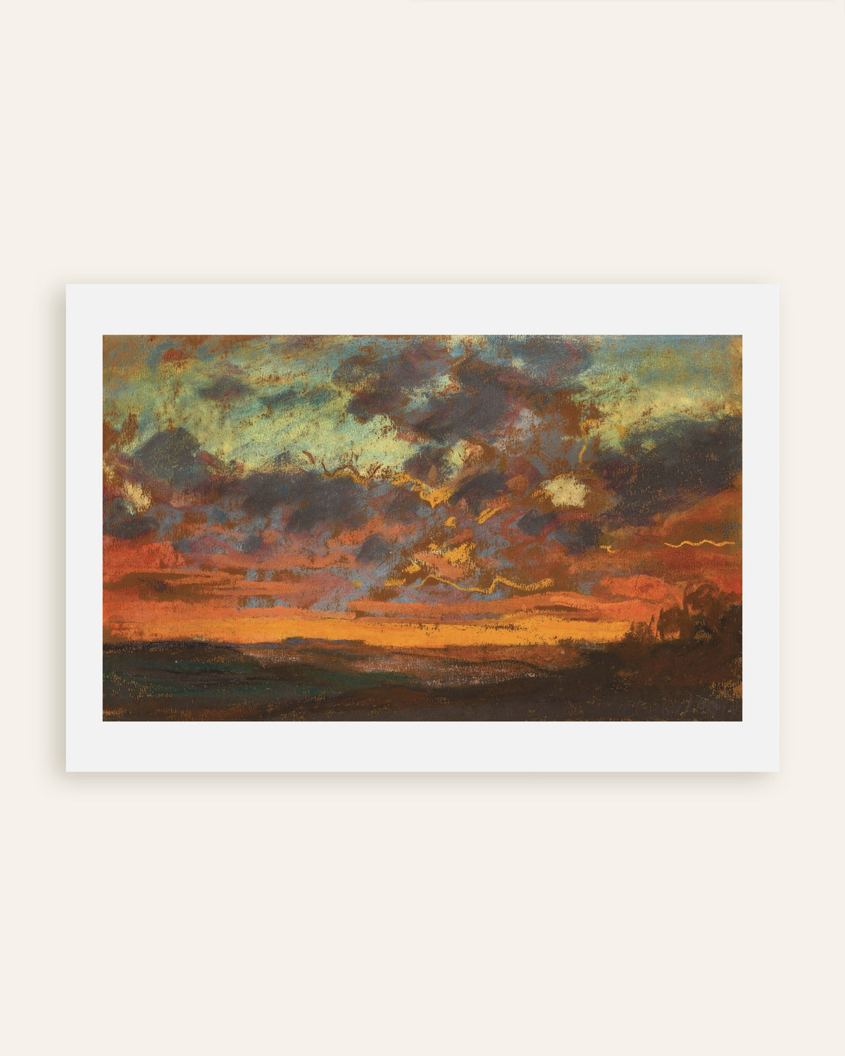 Plakat Zachód słońca (ok. 1868), Claude Monet, miniatura