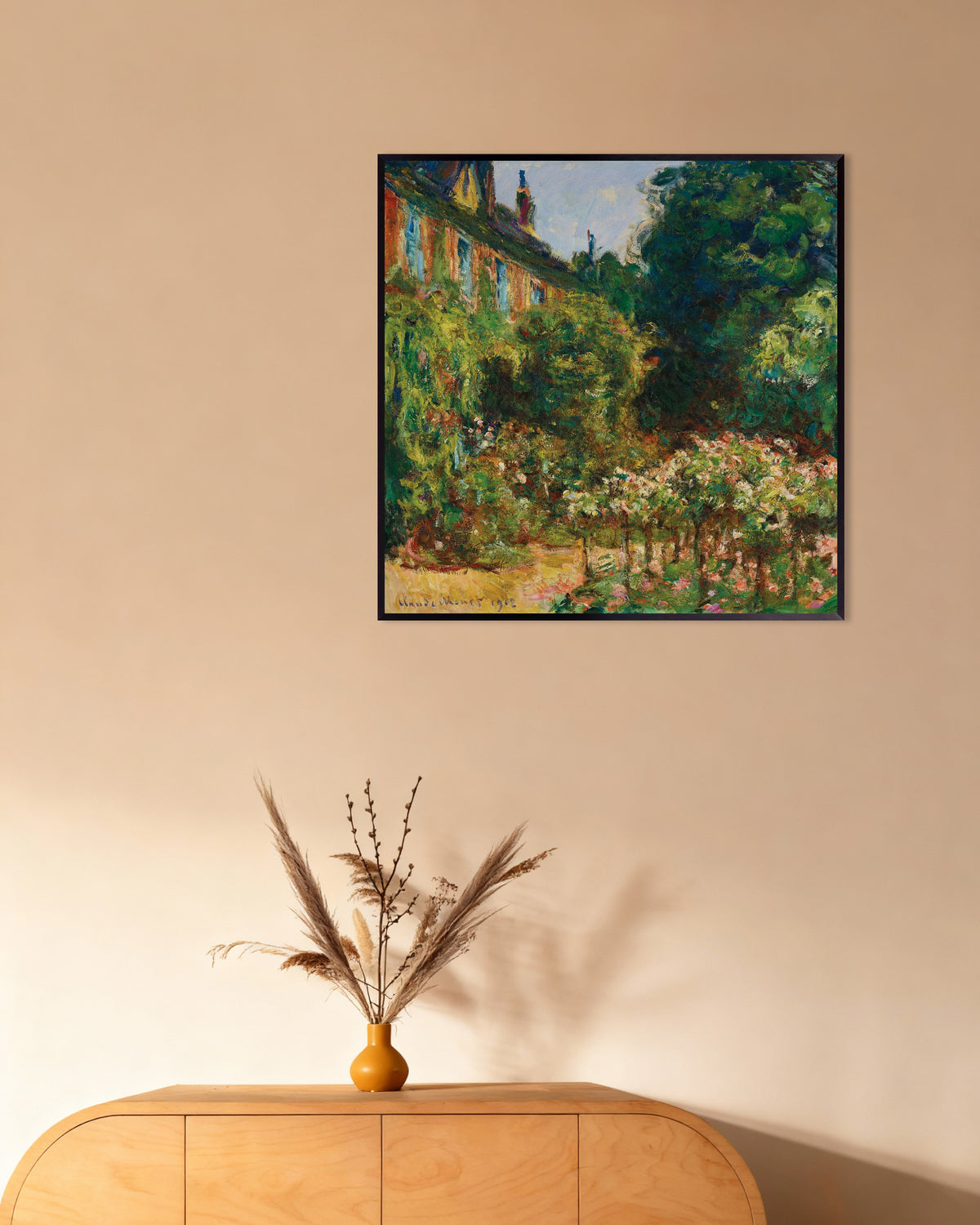 Plakat Dom artysty w Giverny (1912), Claude Monet, w metalowej ramie
