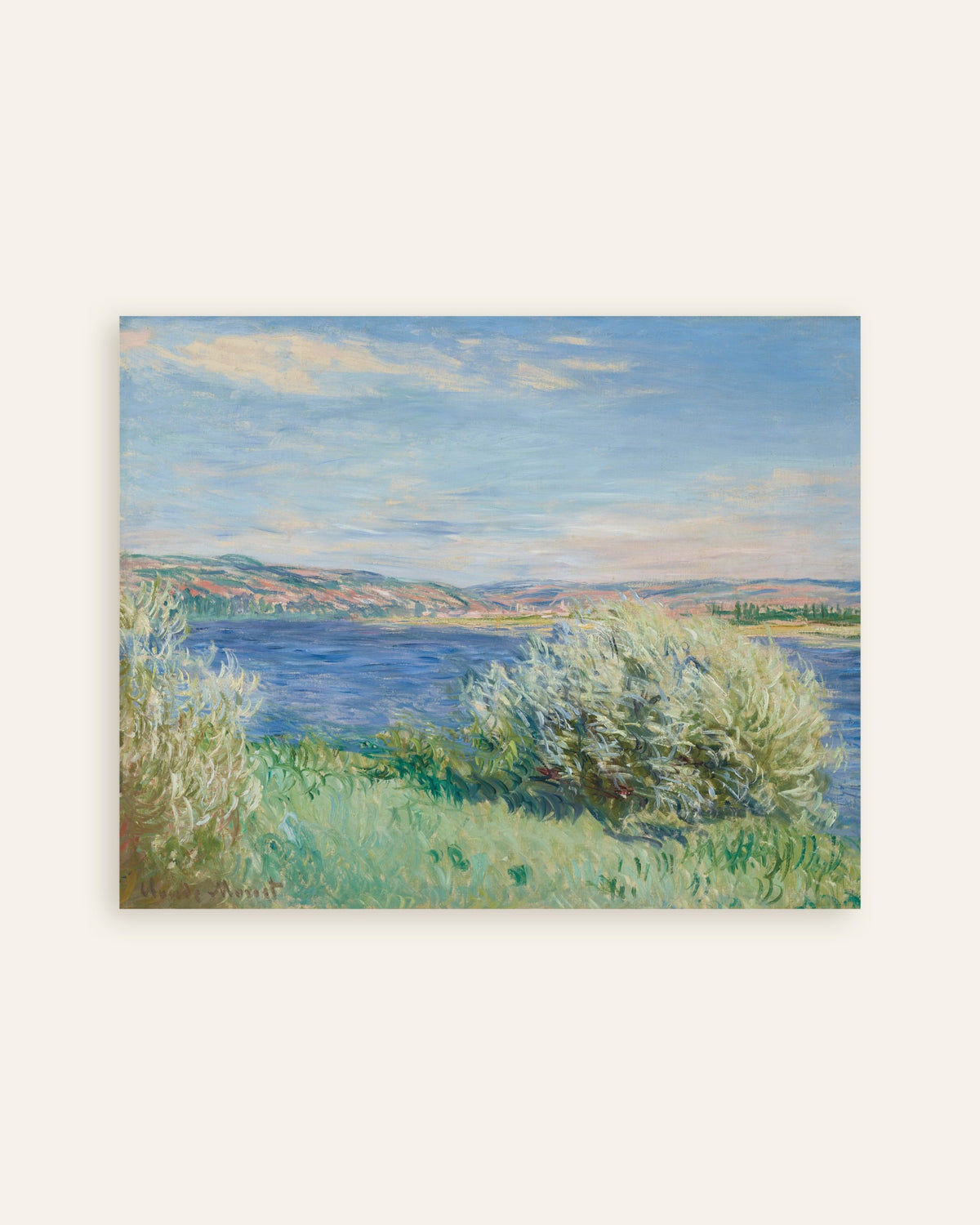Plakat Brzegi Sekwany koło Vétheuil (1881), Claude Monet, miniatura