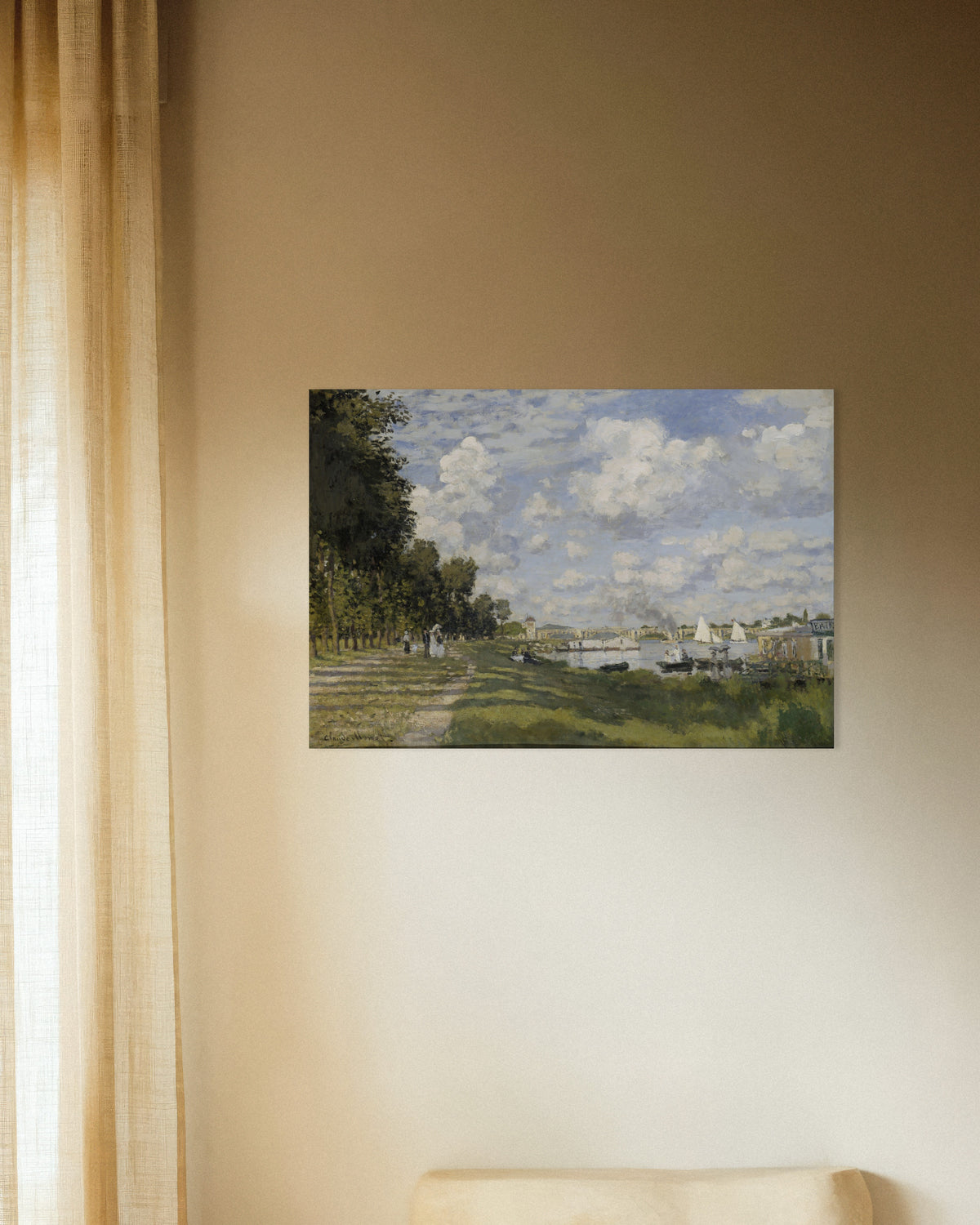 Plakat Basen w Argenteuil (ok. 1872), Claude Monet