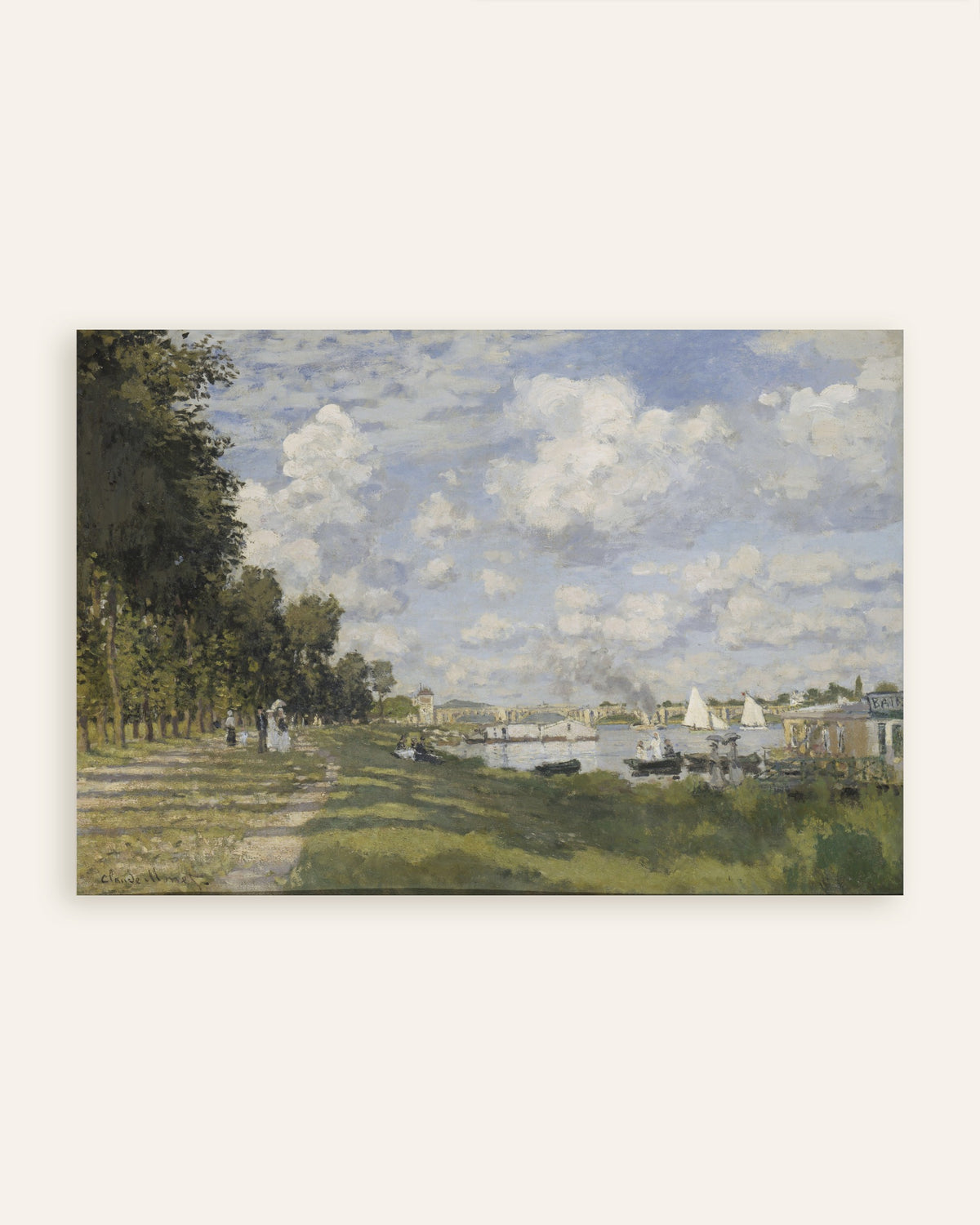 Plakat Basen w Argenteuil (ok. 1872), Claude Monet, miniatura