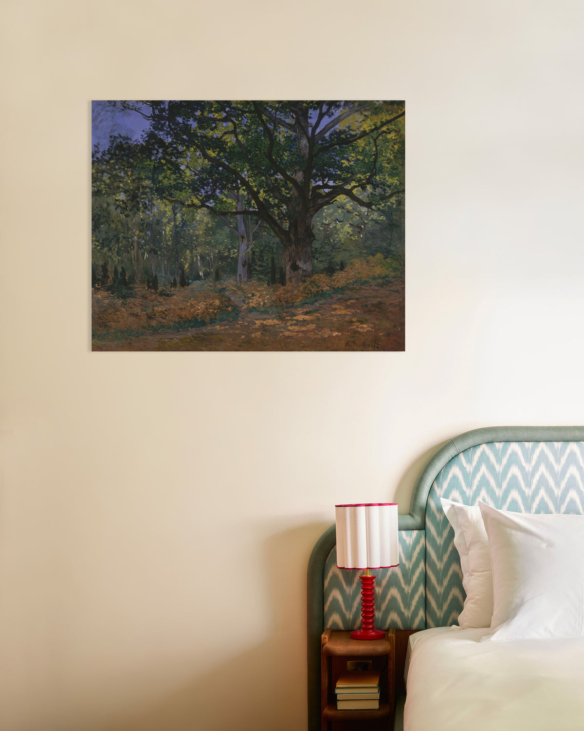 Plakat Dąb Bodmera, las Fontainebleau (1865), Claude Monet