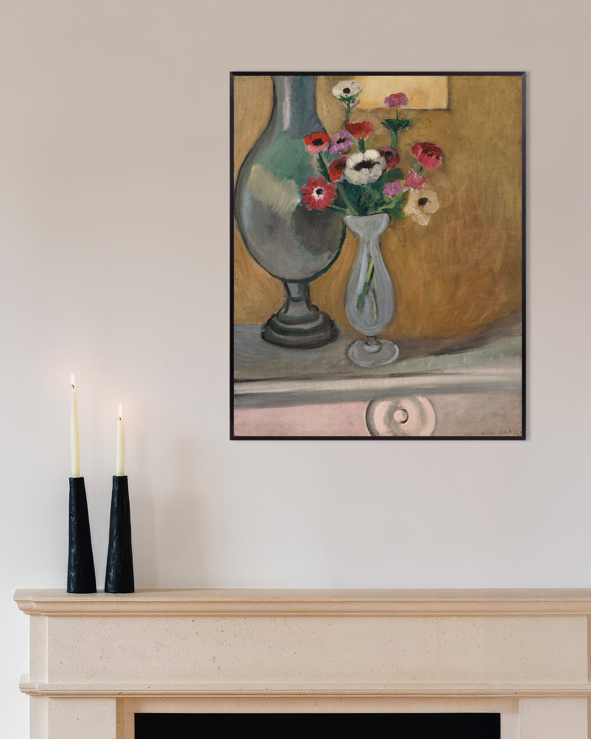 Plakat „Bukiet anemonów (1918), Henri Matisse” w metalowej ramie