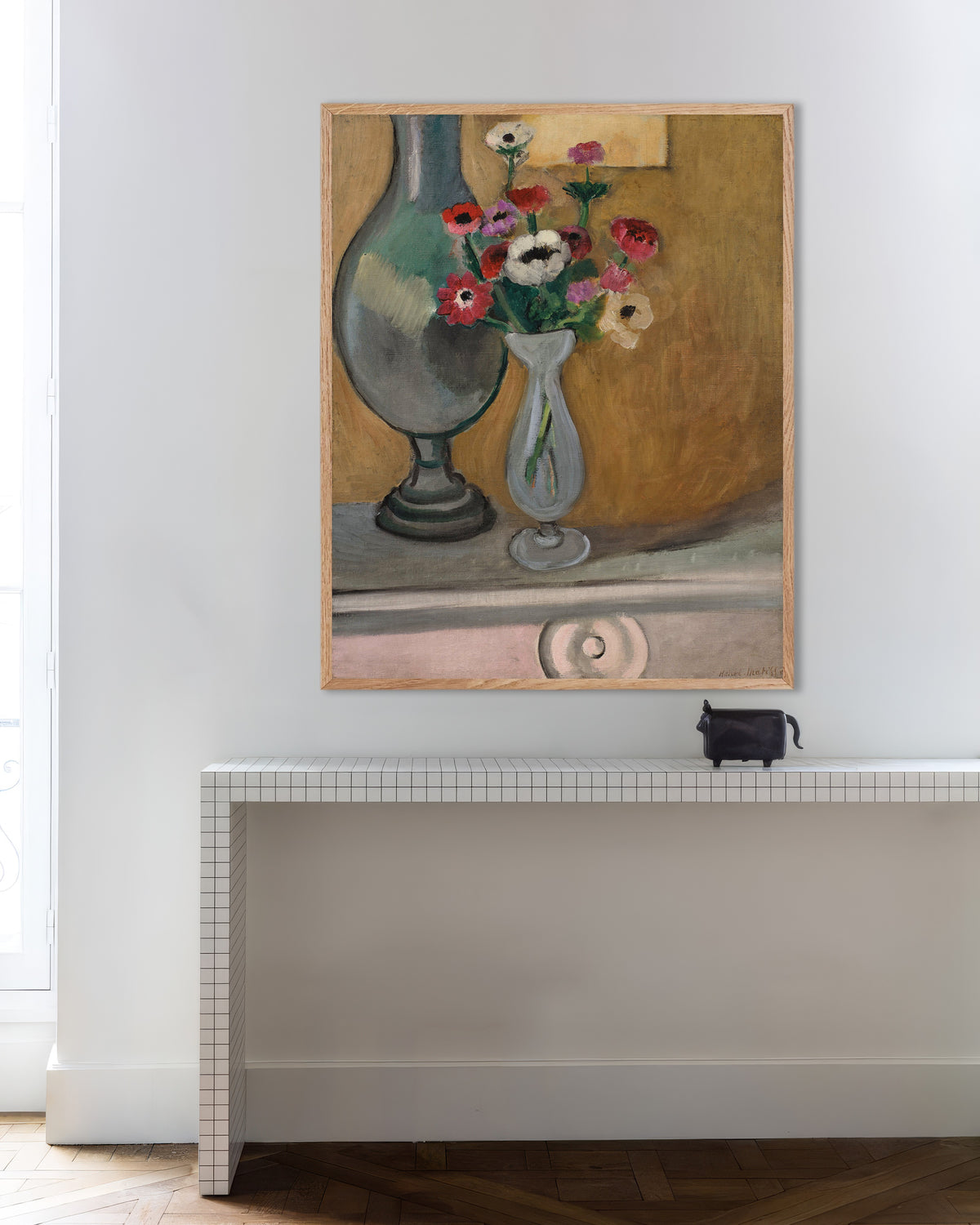 Plakat „Bukiet anemonów (1918), Henri Matisse” w ramie z naturalnego drewna