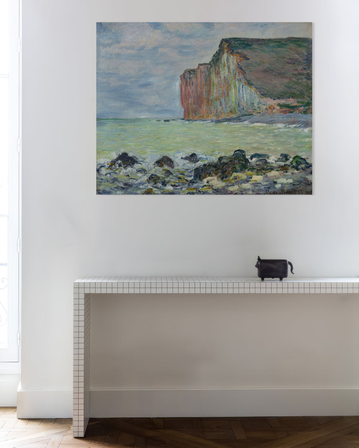 Plakat Klif w Les Petites-Dalles (1881), Claude Monet