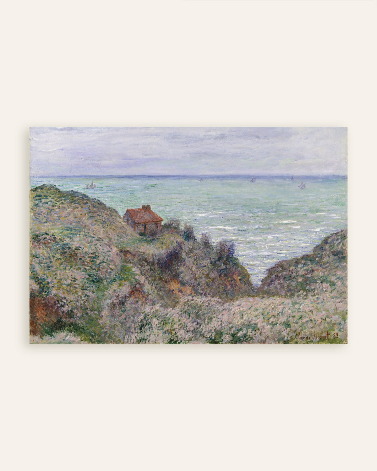 Plakat Chata celnika (1882), Claude Monet, miniatura
