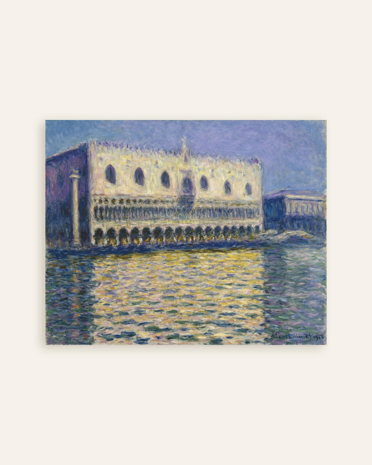 Plakat Pałac Dożów (1908), Claude Monet, miniatura