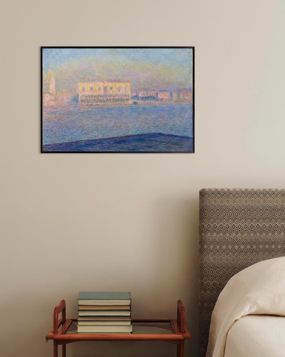 Plakat Pałac Dożów widziany z San Giorgio Maggiore (1908), Claude Monet, w metalowej ramie