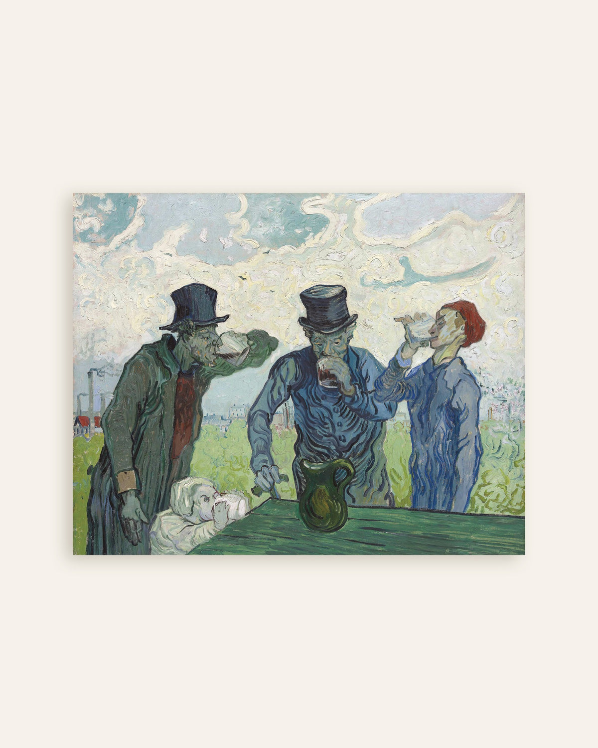 Plakat „Pijący, według Daumiera (1890), Vincent van Gogh”, miniatura