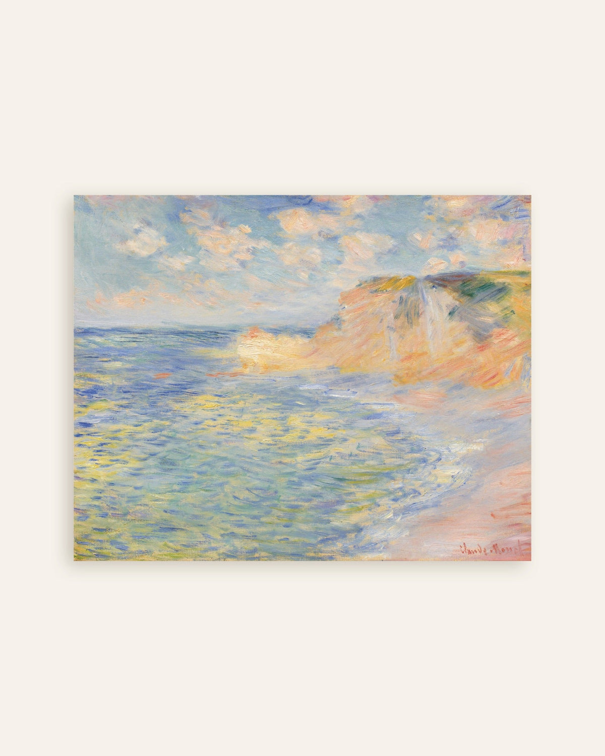 Plakat Klif Amont, Étretat (1885), Claude Monet, miniatura