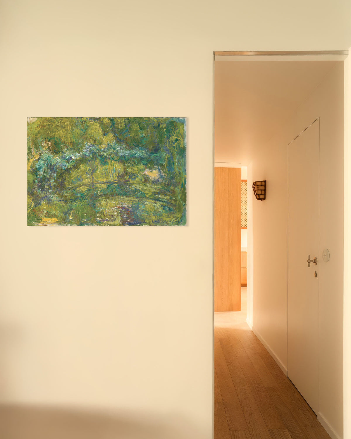 Plakat Kładka nad stawem z nenufarami (1919), Claude Monet