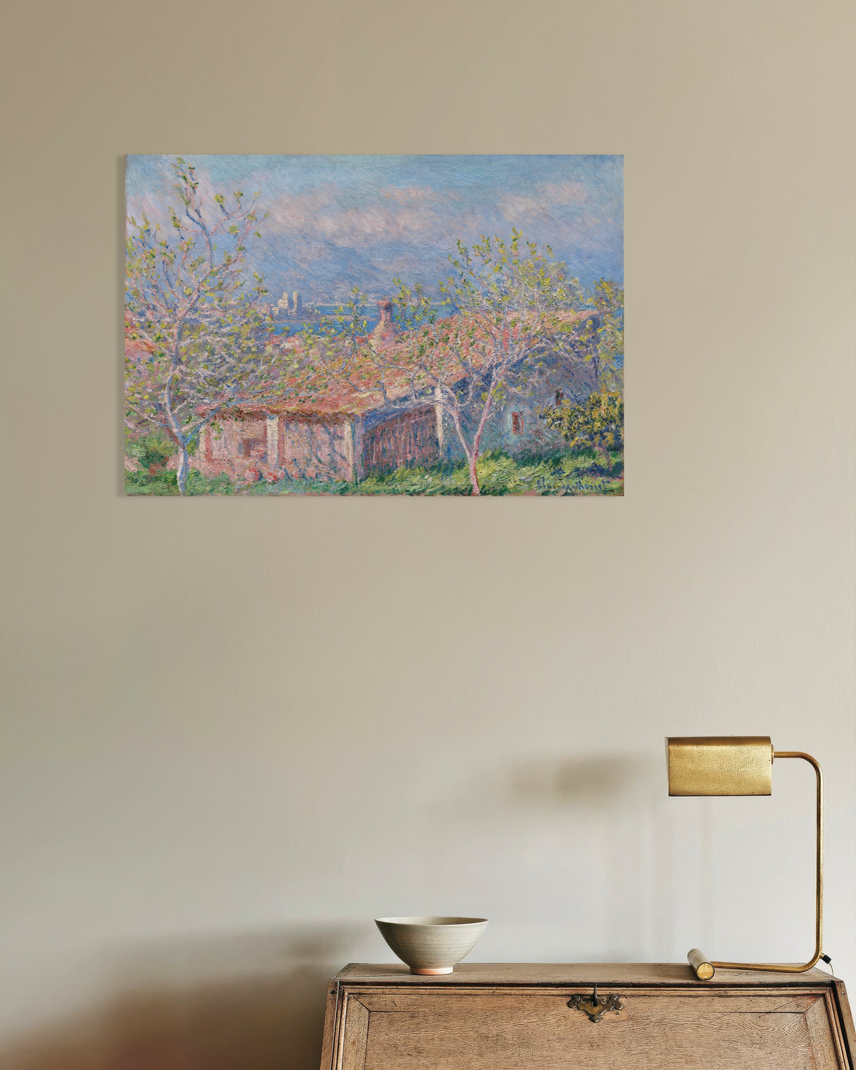 Plakat Dom ogrodnika w Antibes (1888), Claude Monet