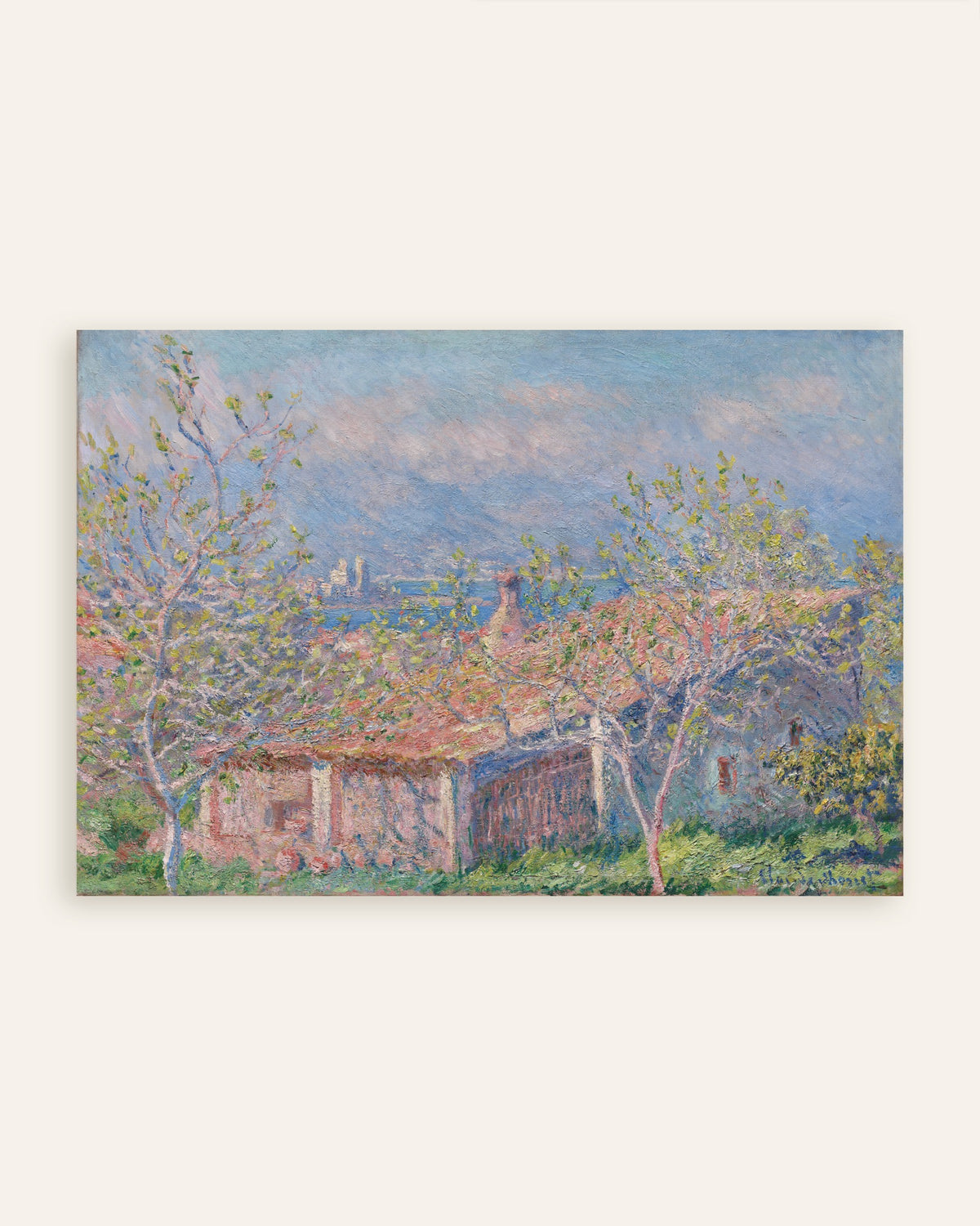 Plakat Dom ogrodnika w Antibes (1888), Claude Monet, miniatura