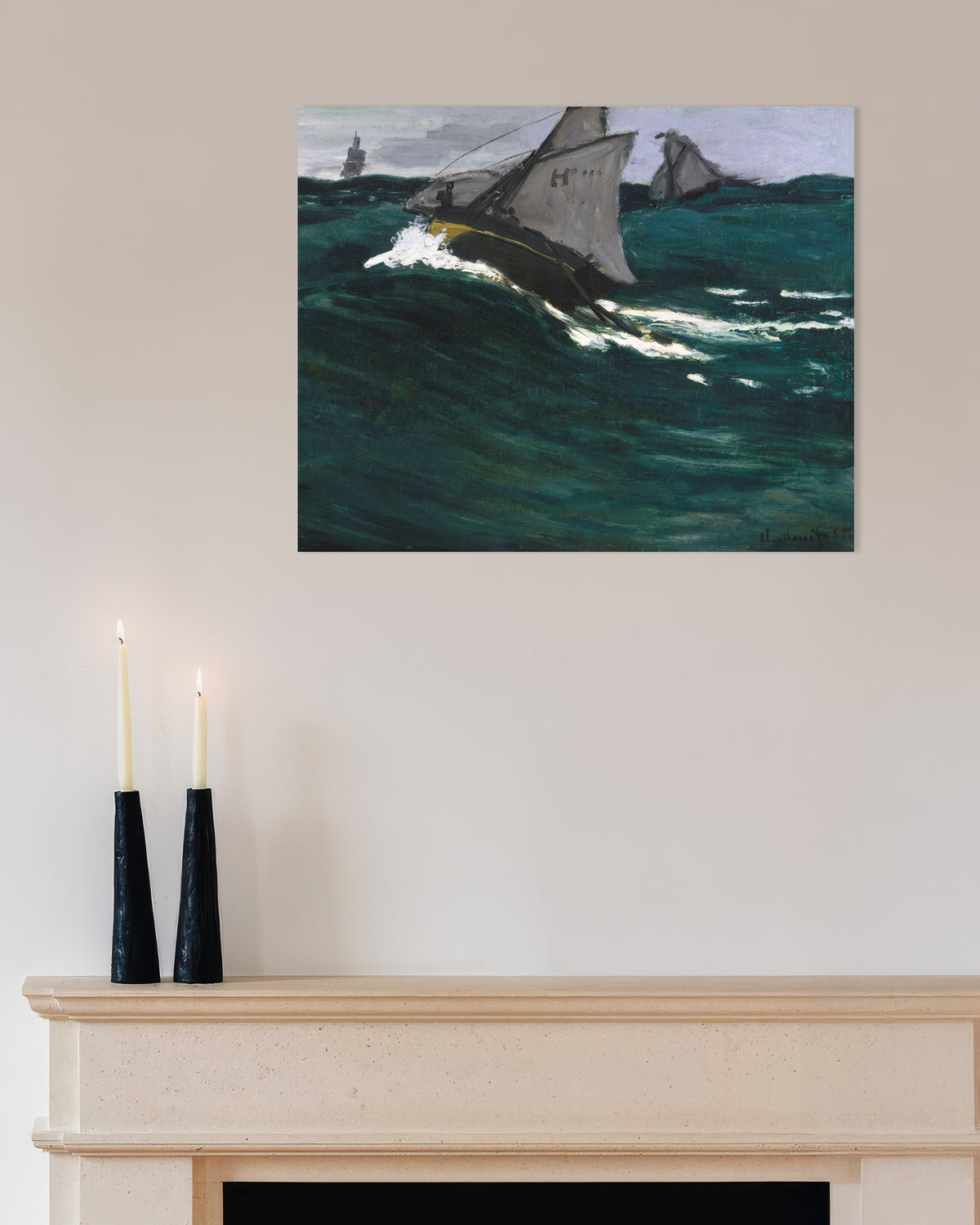 Plakat Zielona fala (ok. 1866–1867), Claude Monet