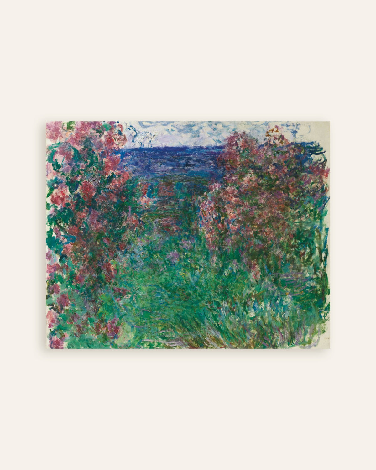 Plakat Dom wśród róż (ok. 1925), Claude Monet, miniatura
