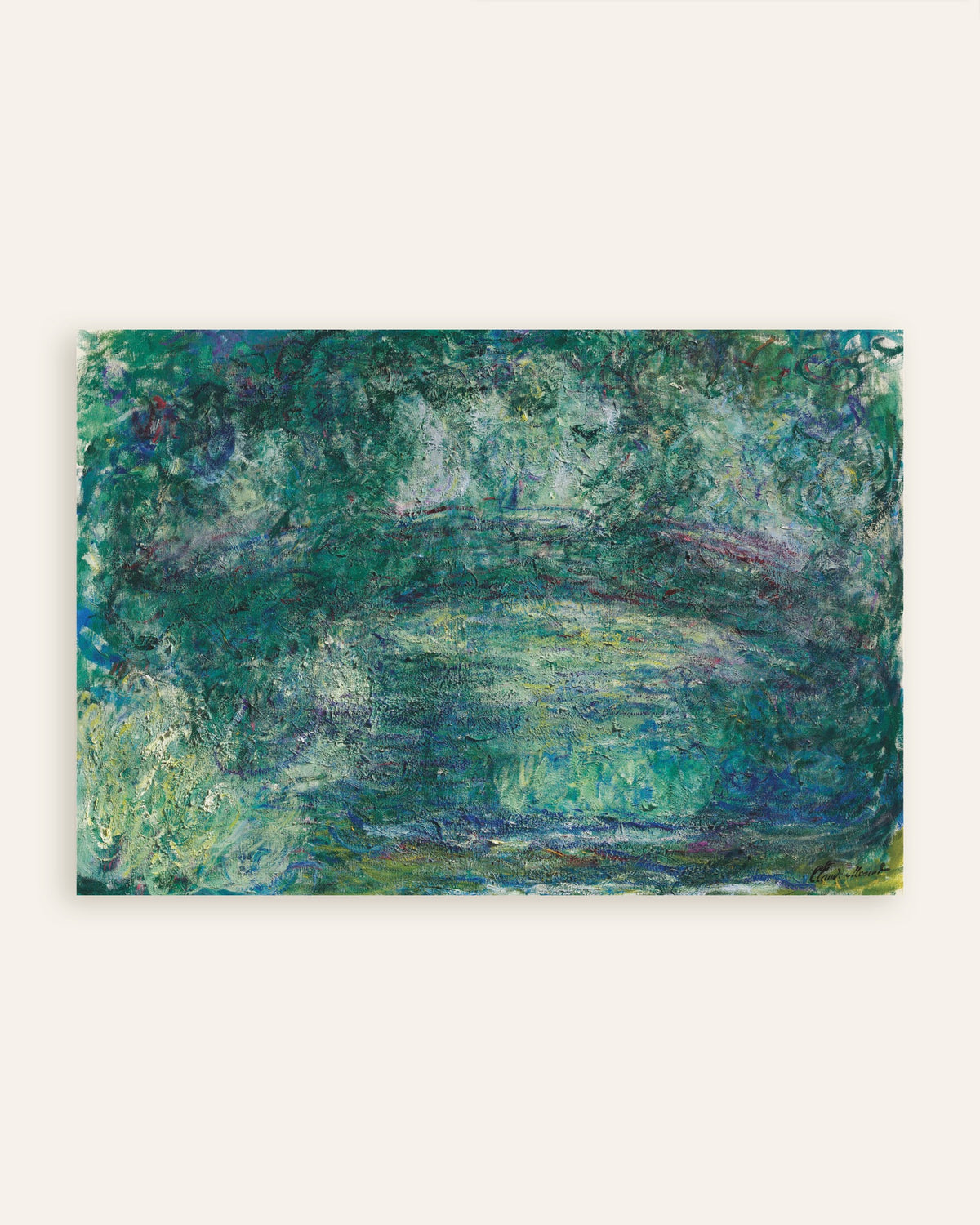 Plakat Japoński mostek (1918–1924), Claude Monet, miniatura