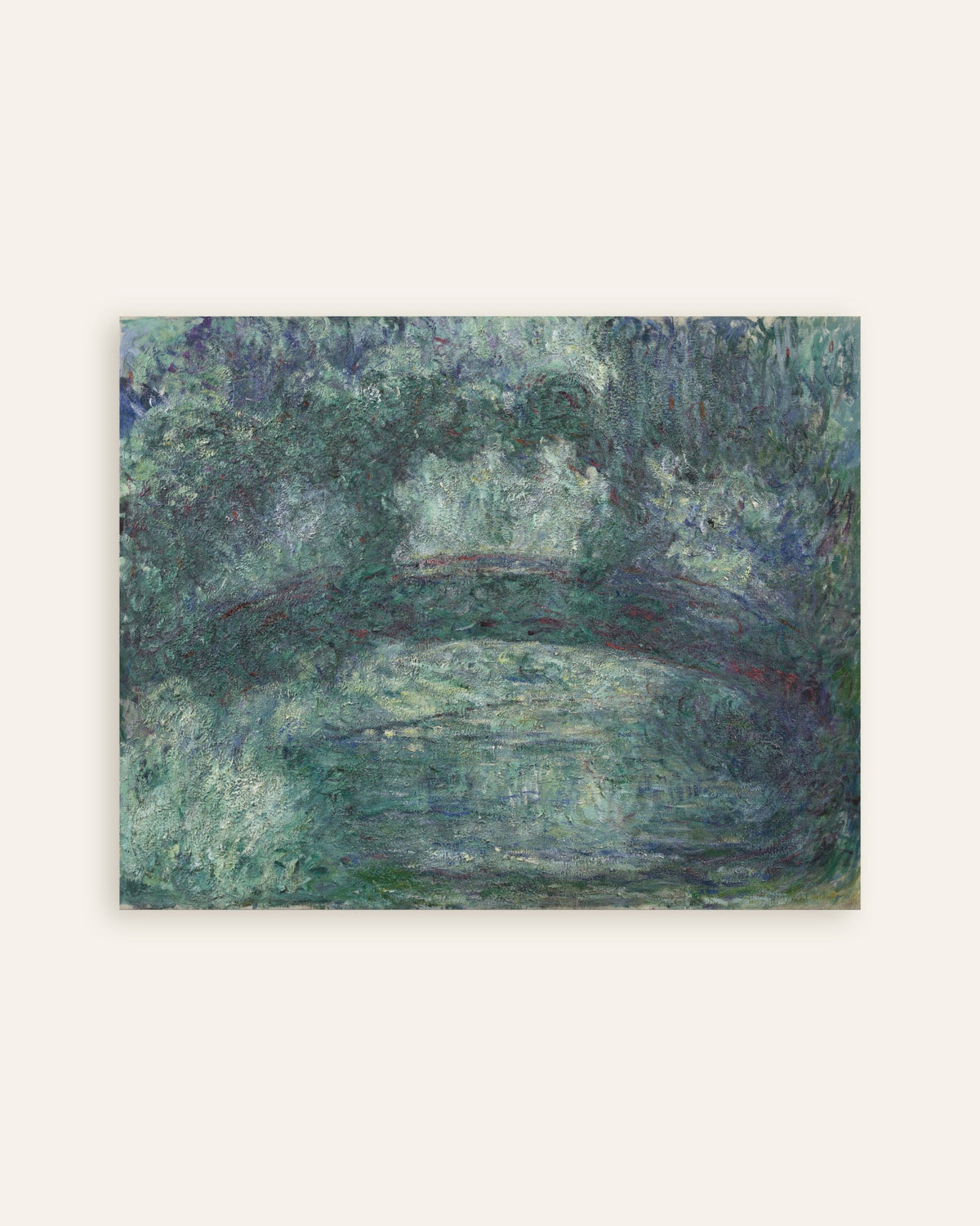 Plakat Japoński mostek (1919–1924), Claude Monet, miniatura