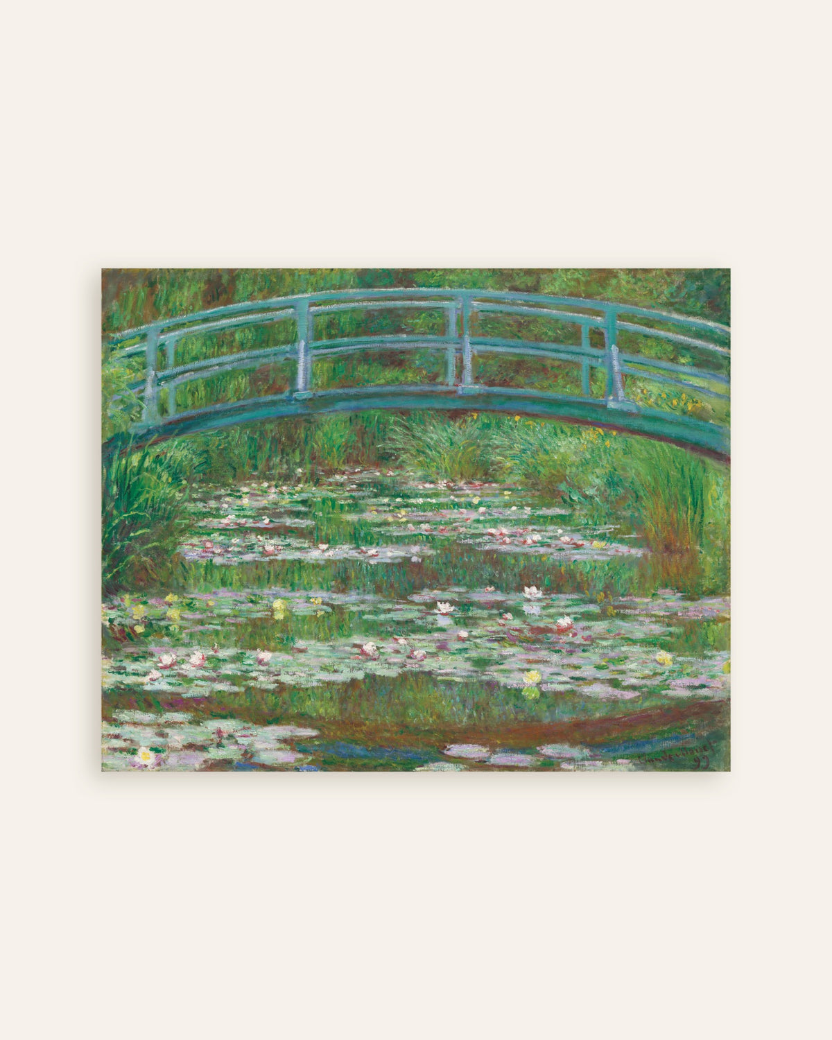 Plakat Japoński mostek (1899), Claude Monet, miniatura