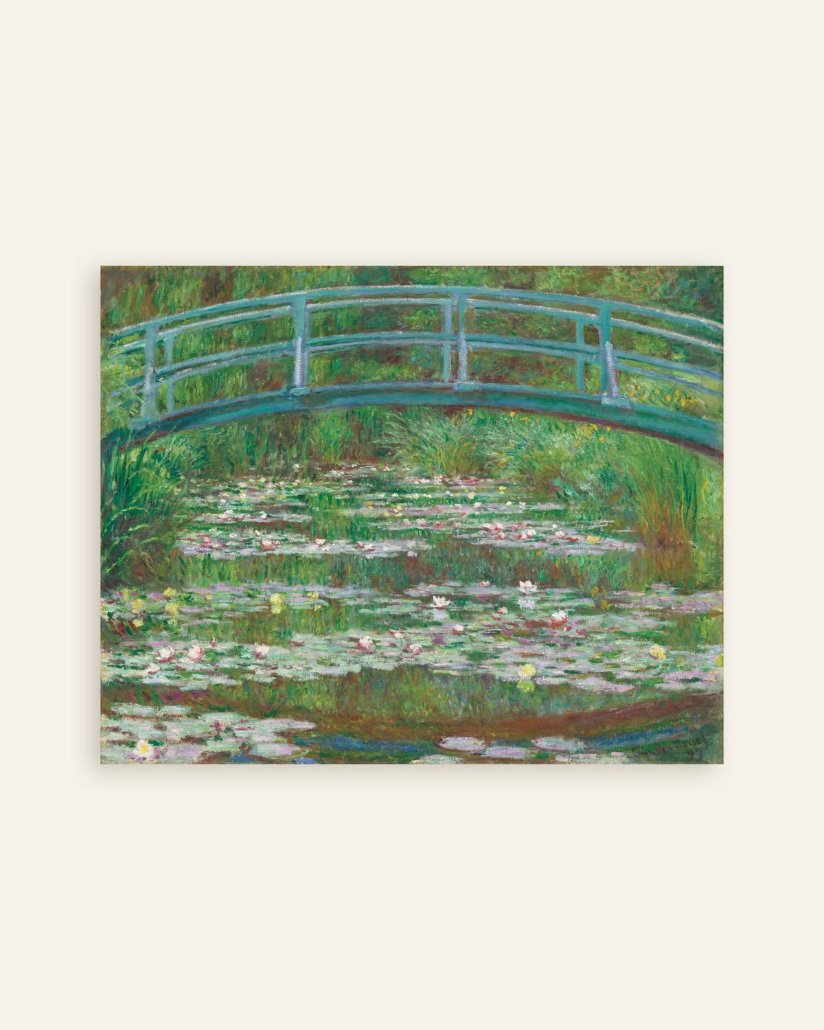 Plakat Japoński mostek (1899), Claude Monet, miniatura