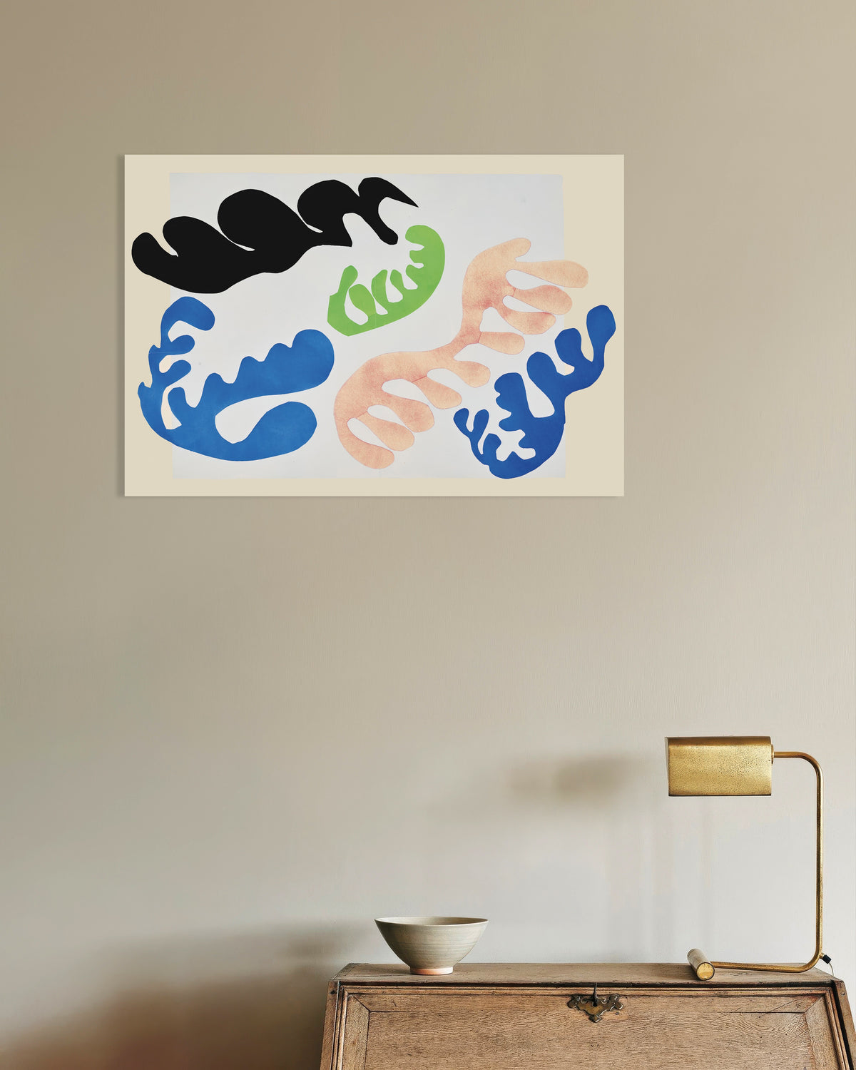 Plakat „Laguna w błękicie i koralu (Jazz, 1947) autorstwa Henri Matisse'a”