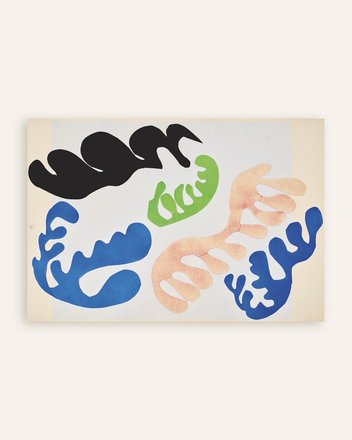 Plakat „Laguna w błękicie i koralu (Jazz, 1947) autorstwa Henri Matisse'a”, miniatura