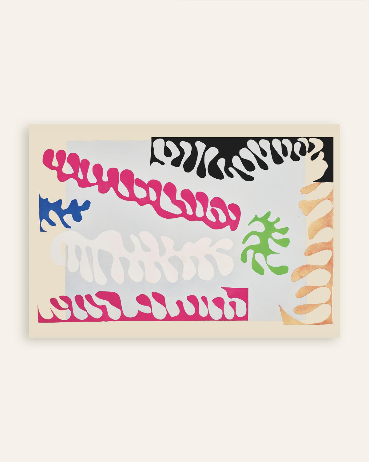 Plakat Laguna w różu i bieli (Jazz, 1947) autorstwa Henri Matisse’a, miniatura