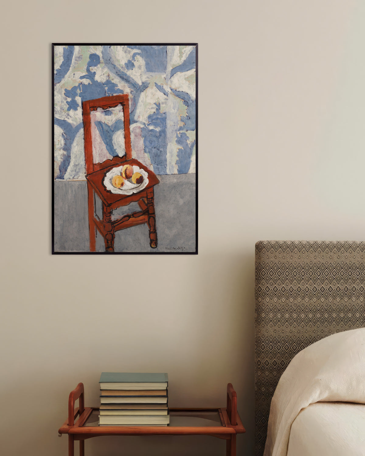 Plakat Krzesło z Lotaryngii (1919) autorstwa Henri Matisse’a w metalowej ramie