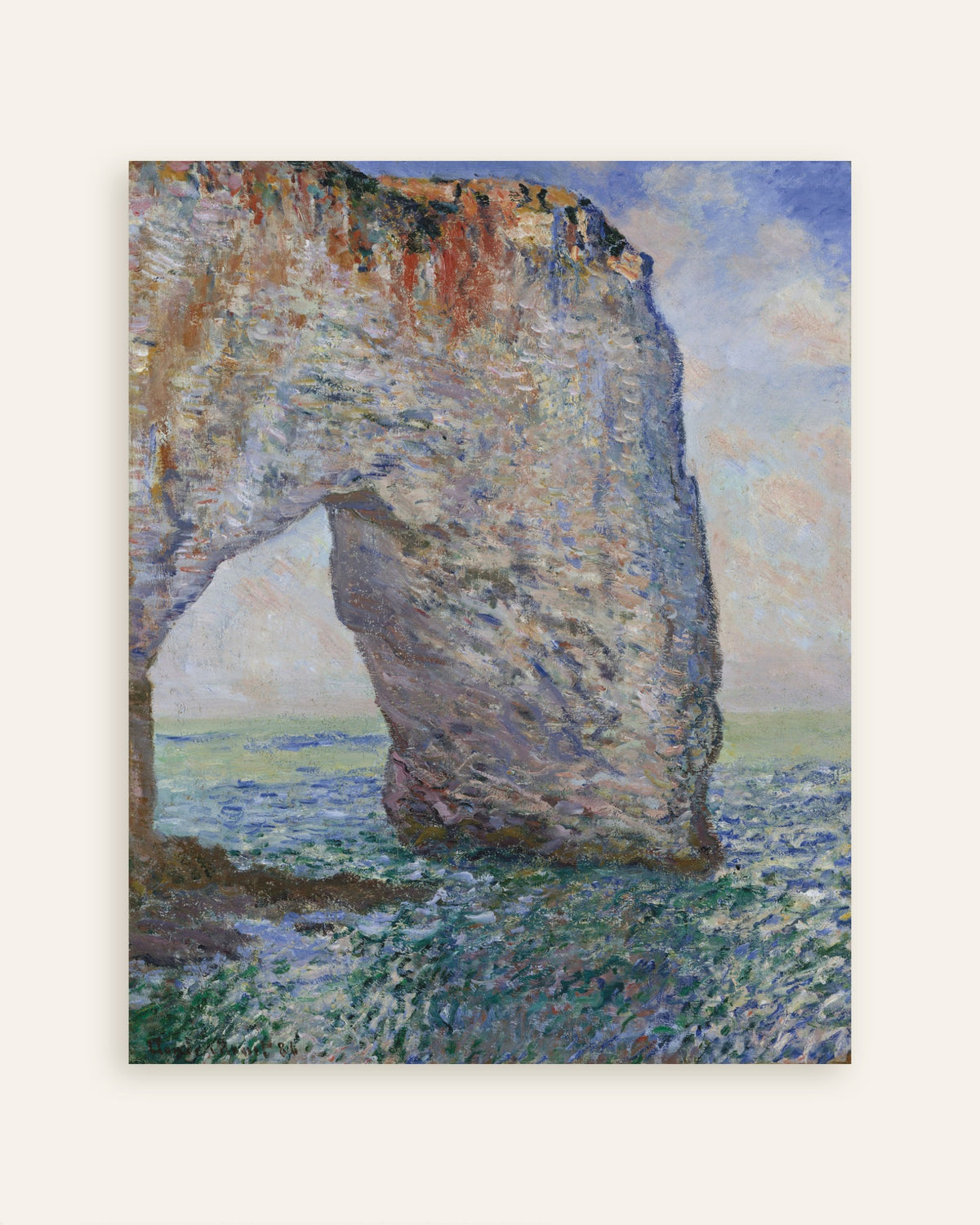 Plakat Manneporte koło Étretat (1886), Claude Monet, miniatura