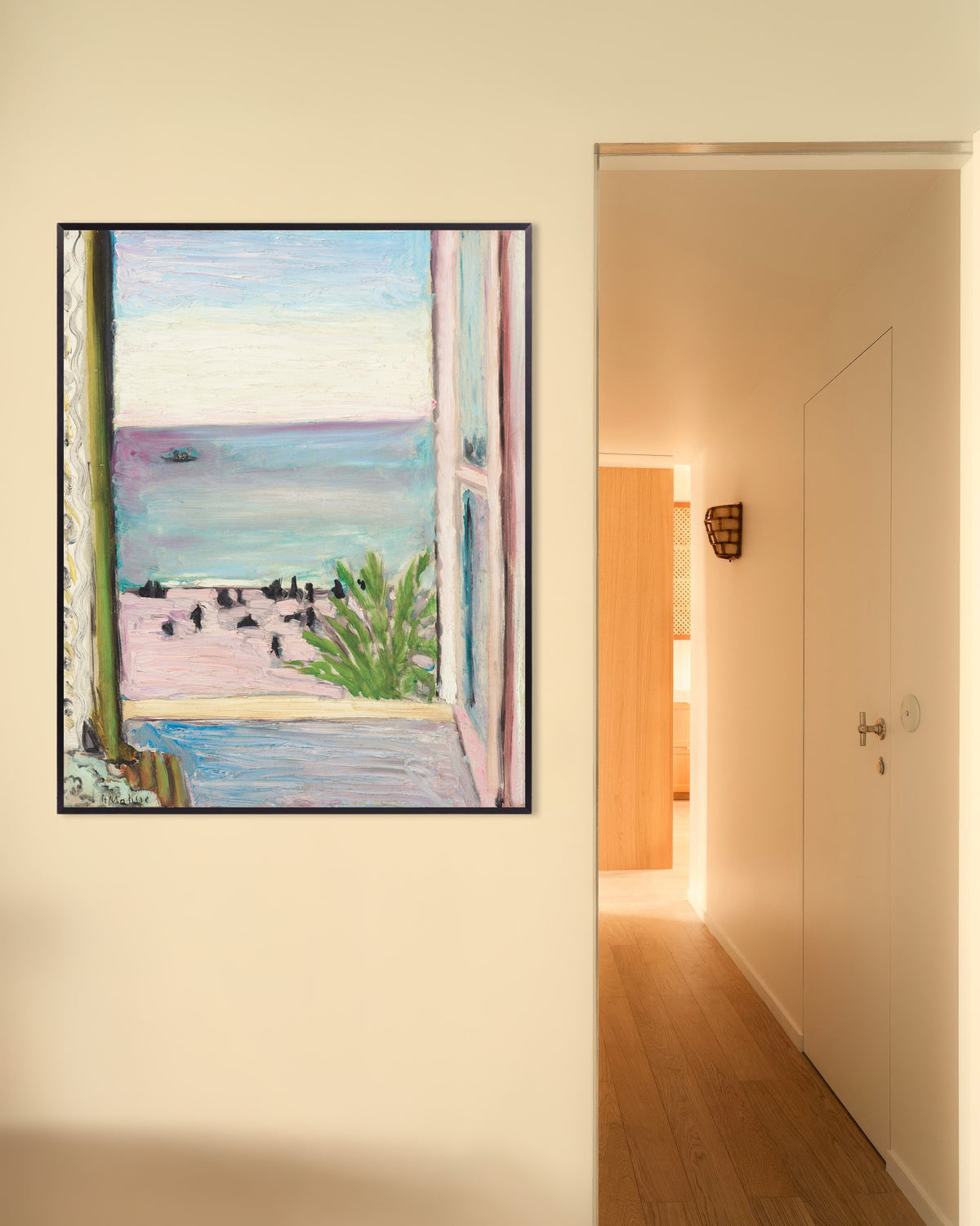 Plakat Otwarte okno (1918), Henri Matisse, w metalowej ramie