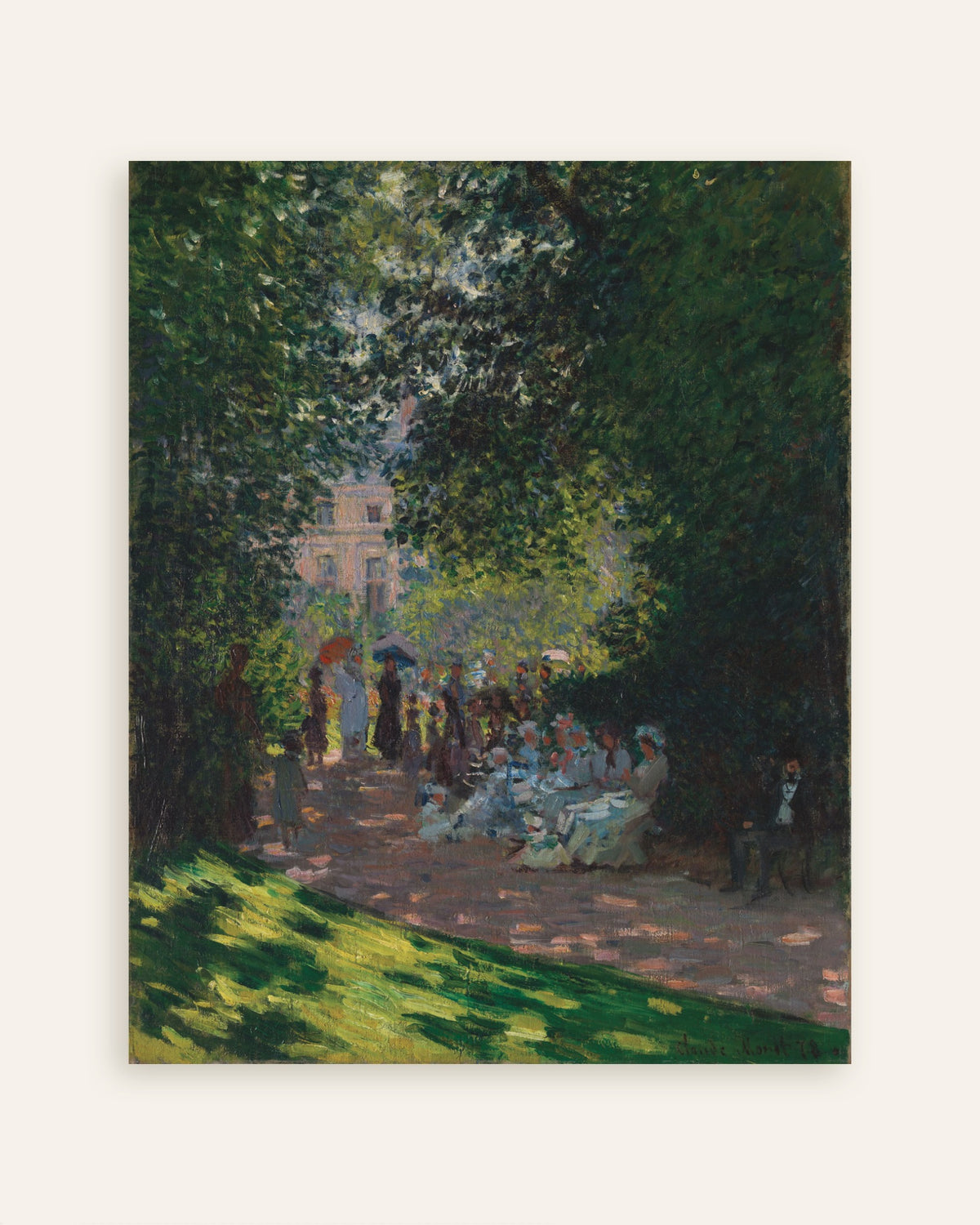 Plakat Park Monceau (1878), Claude Monet, miniatura