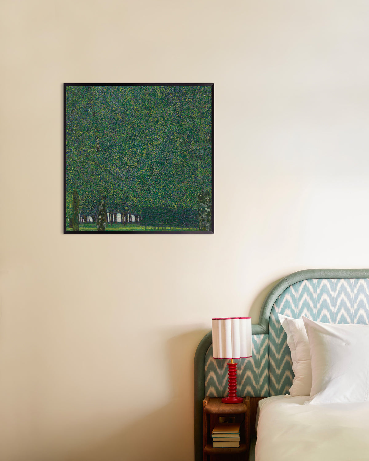 Plakat Park (ok. 1910–1911), Gustav Klimt, w metalowej ramie