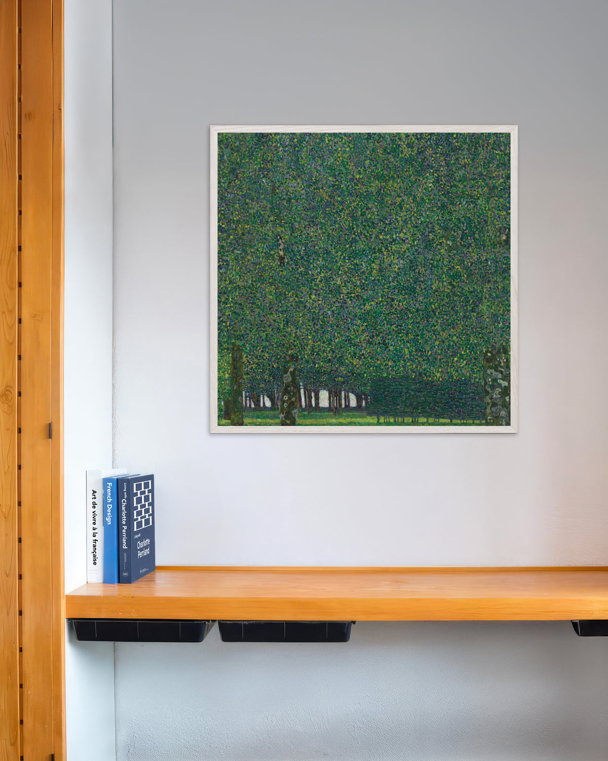 Plakat Park (ok. 1910–1911), Gustav Klimt, w białej drewnianej ramie