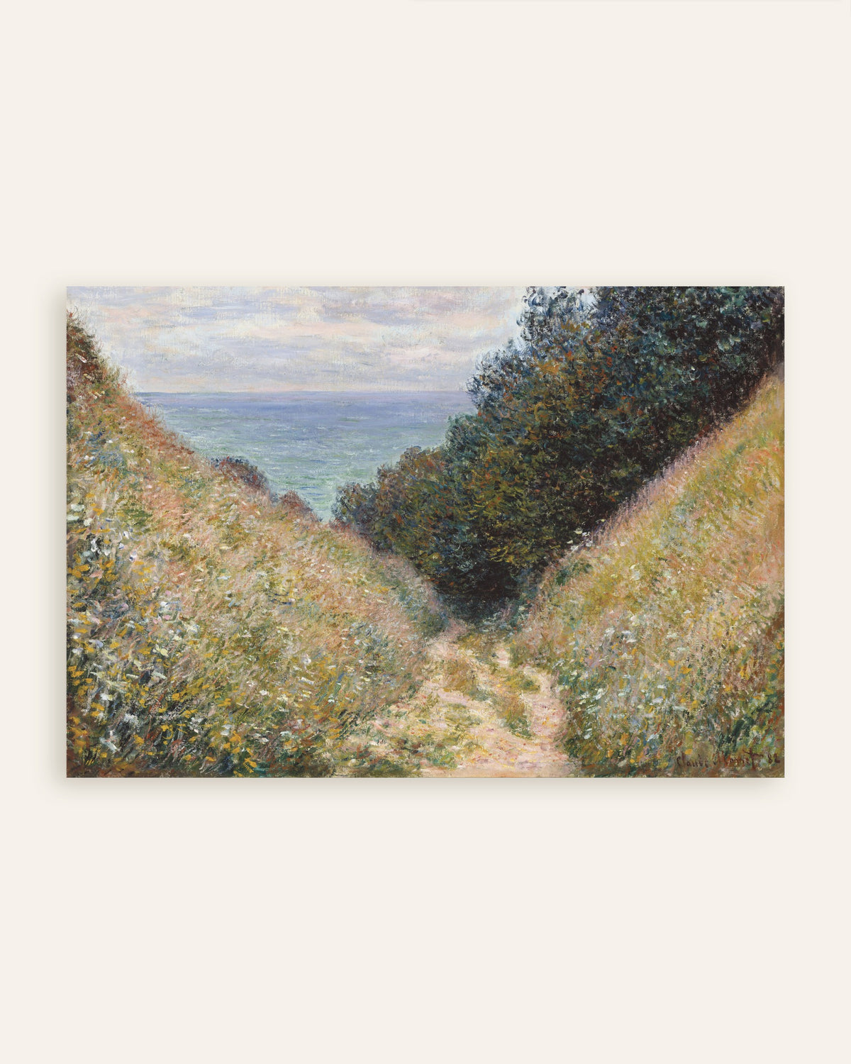 Plakat Ścieżka w La Cavée, Pourville (1882), Claude Monet, miniatura