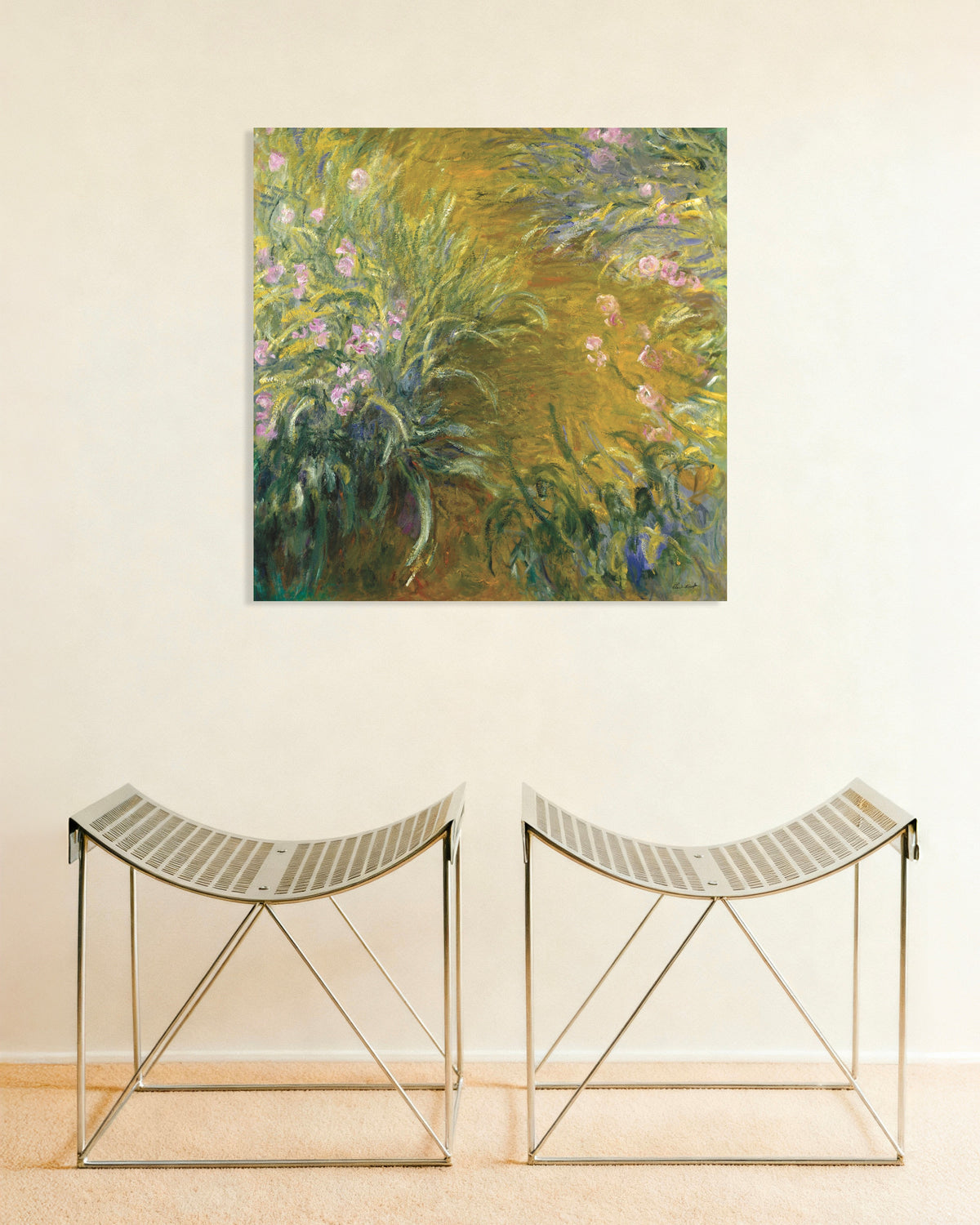 Plakat Ścieżka wśród irysów (1914–1917), Claude Monet