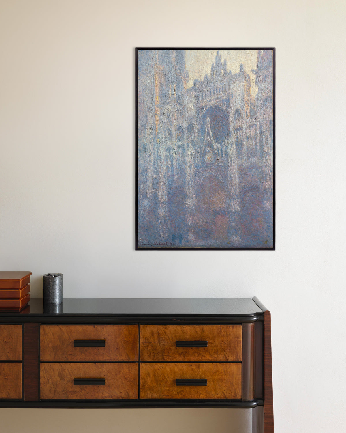 Plakat Portal katedry w Rouen w porannym świetle (1894), Claude Monet, w metalowej ramie