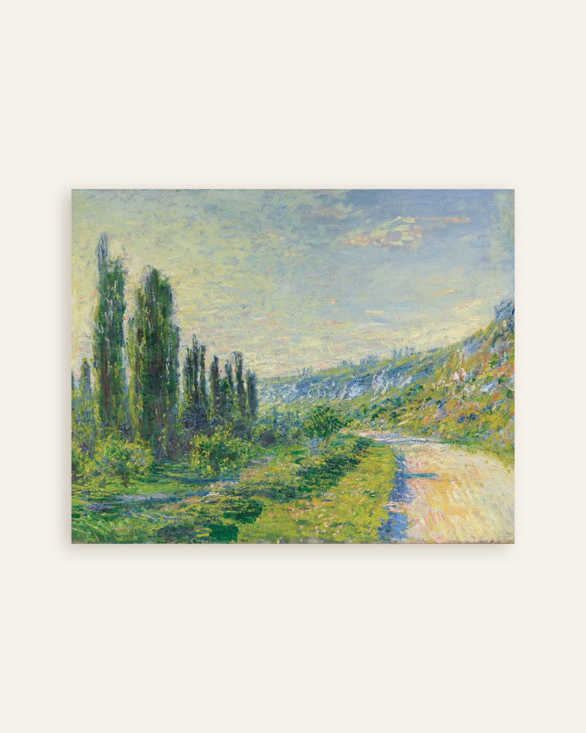 Plakat Droga w Vétheuil (ok. 1880), Claude Monet, miniatura