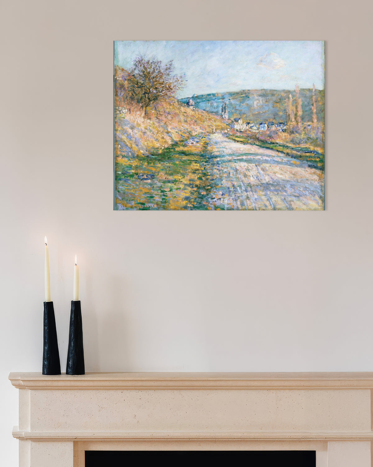Plakat Droga do Vétheuil (1879), Claude Monet