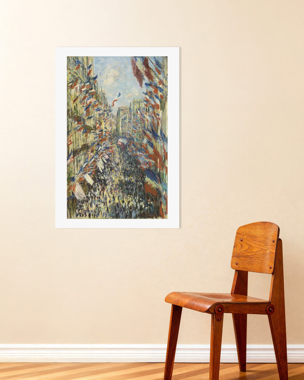 Plakat Ulica Montorgueil w Paryżu, święto 30 czerwca 1878, Claude Monet