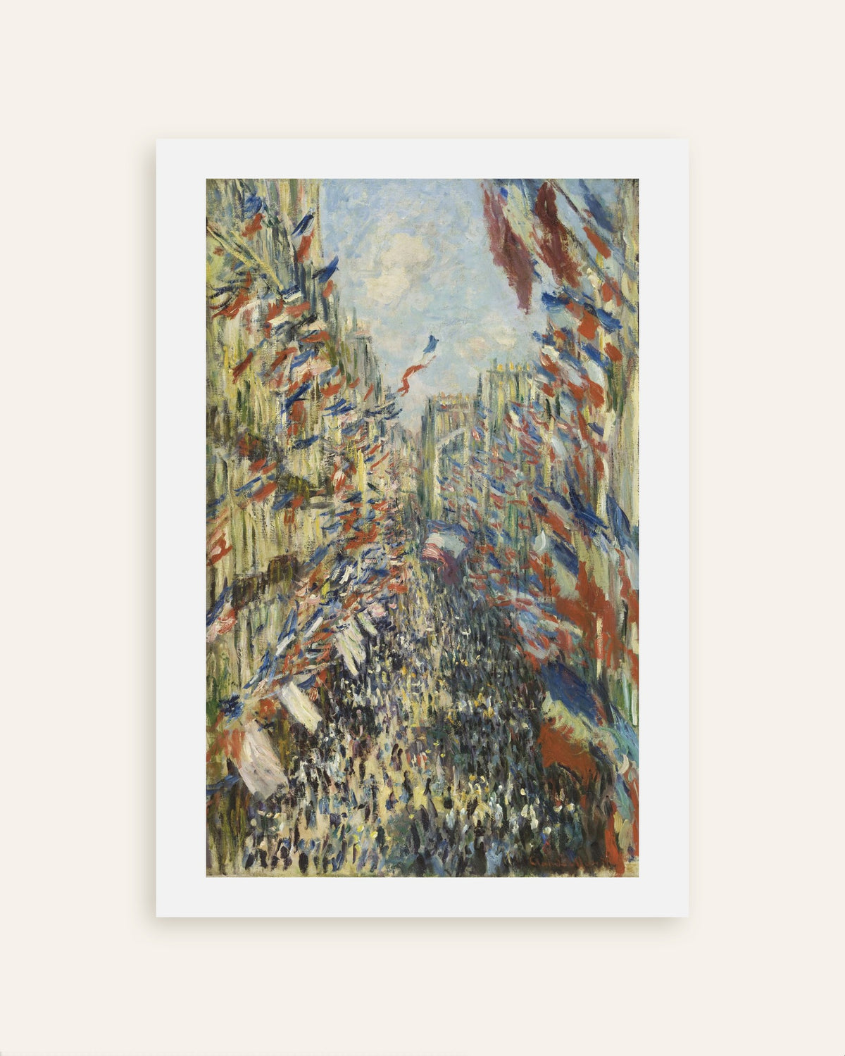 Plakat Ulica Montorgueil w Paryżu, święto 30 czerwca 1878, Claude Monet, miniatura