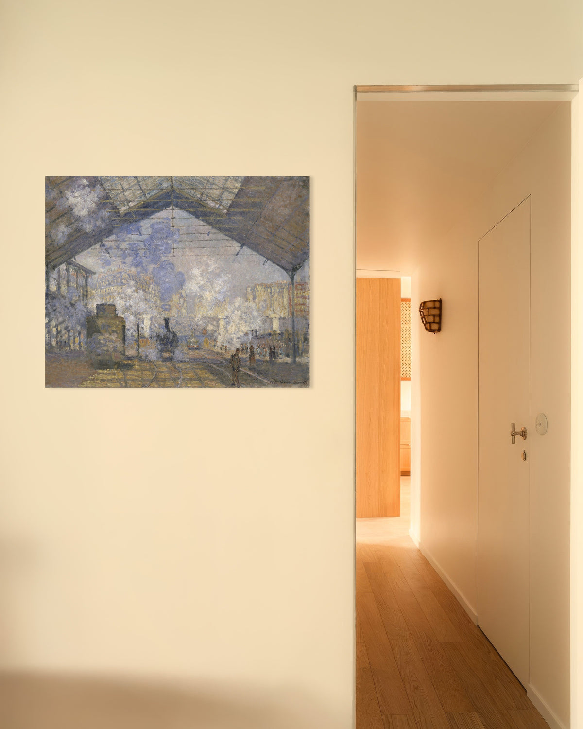 Plakat Dworzec Saint-Lazare (1877), Claude Monet