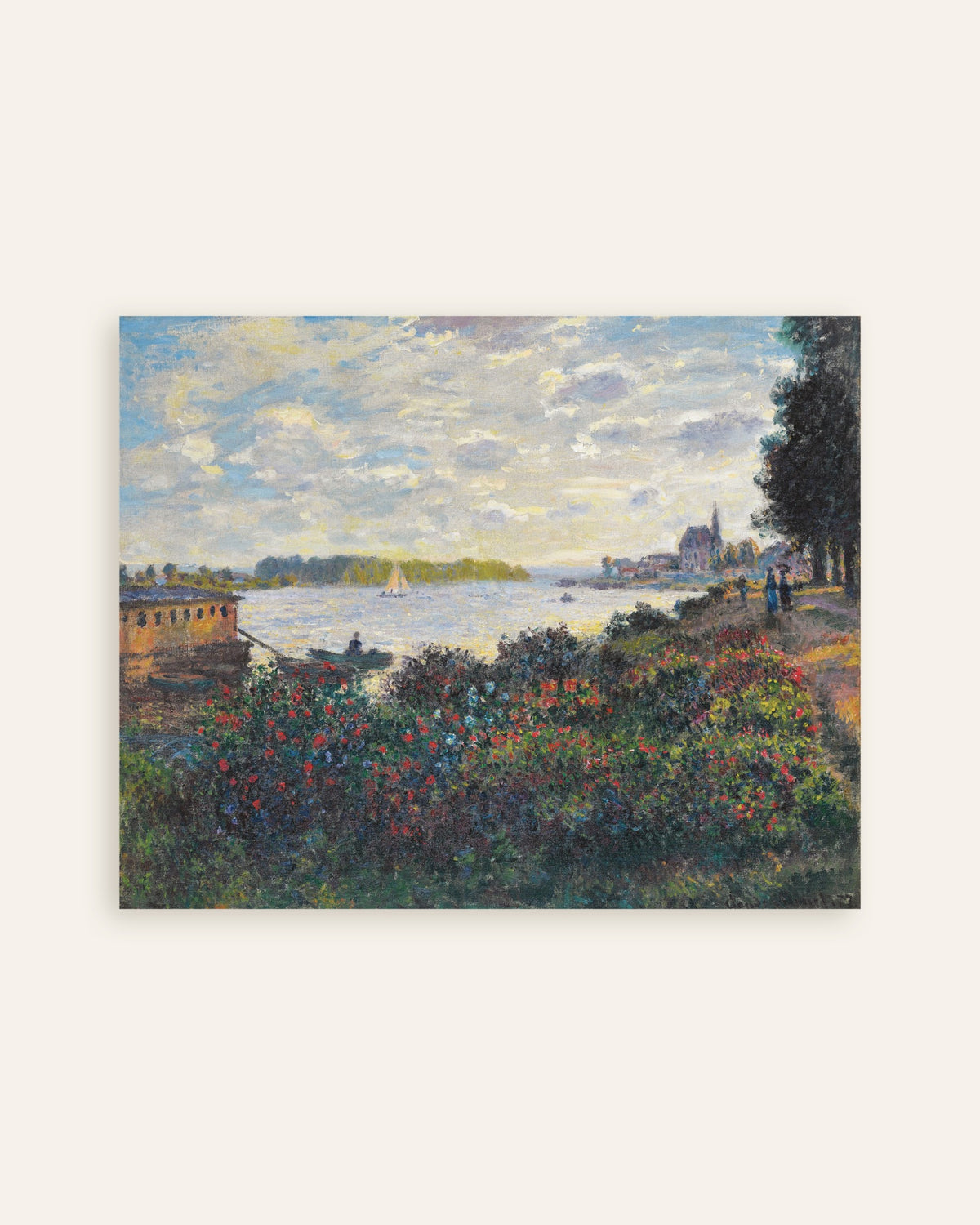 Plakat Sekwana w Argenteuil (1877), Claude Monet, miniatura