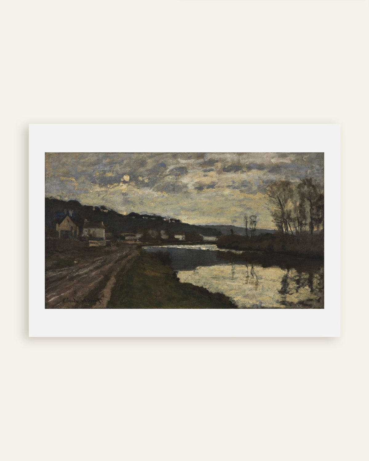 Plakat Sekwana w Bougival (1870), Claude Monet, miniatura