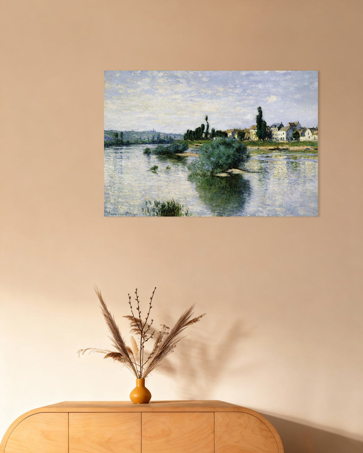 Plakat Sekwana w Lavacourt (1880), Claude Monet