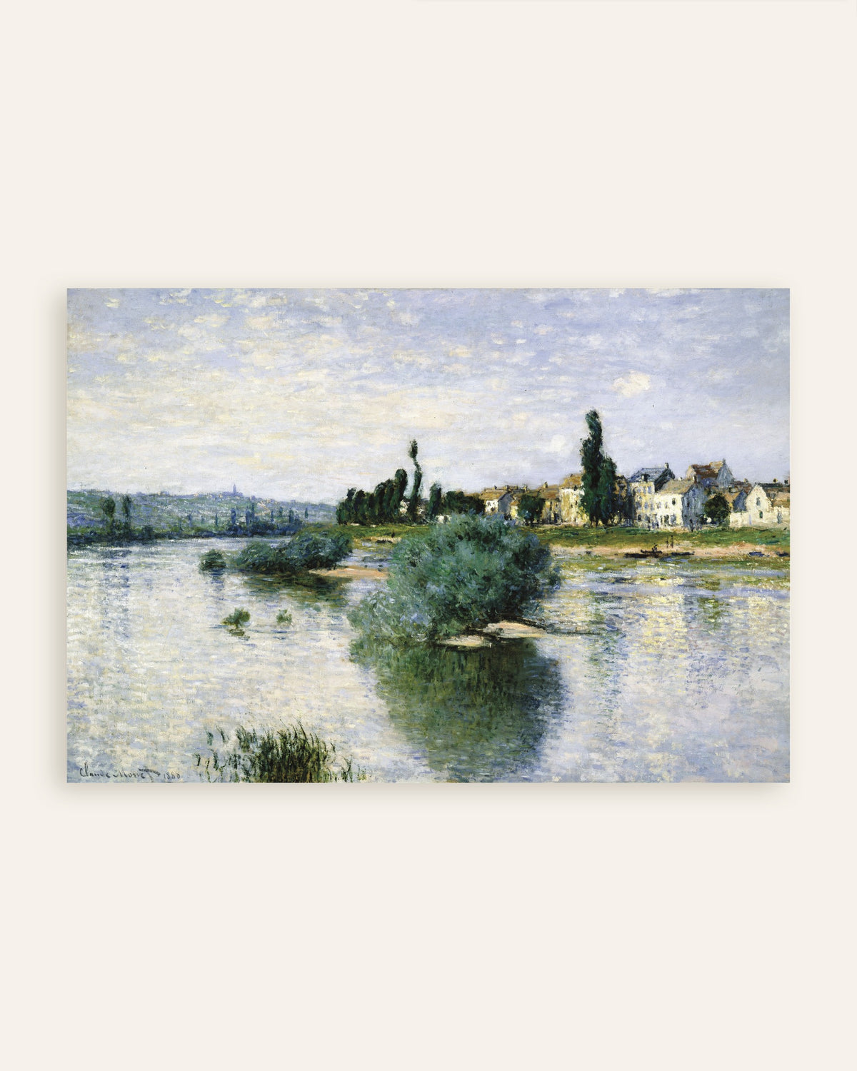 Plakat Sekwana w Lavacourt (1880), Claude Monet, miniatura