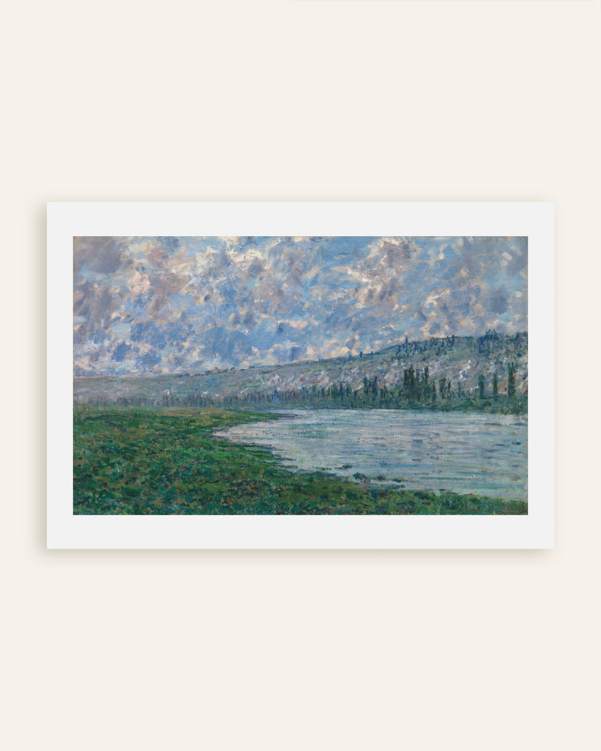Plakat Sekwana w Vétheuil (1880), Claude Monet, miniatura